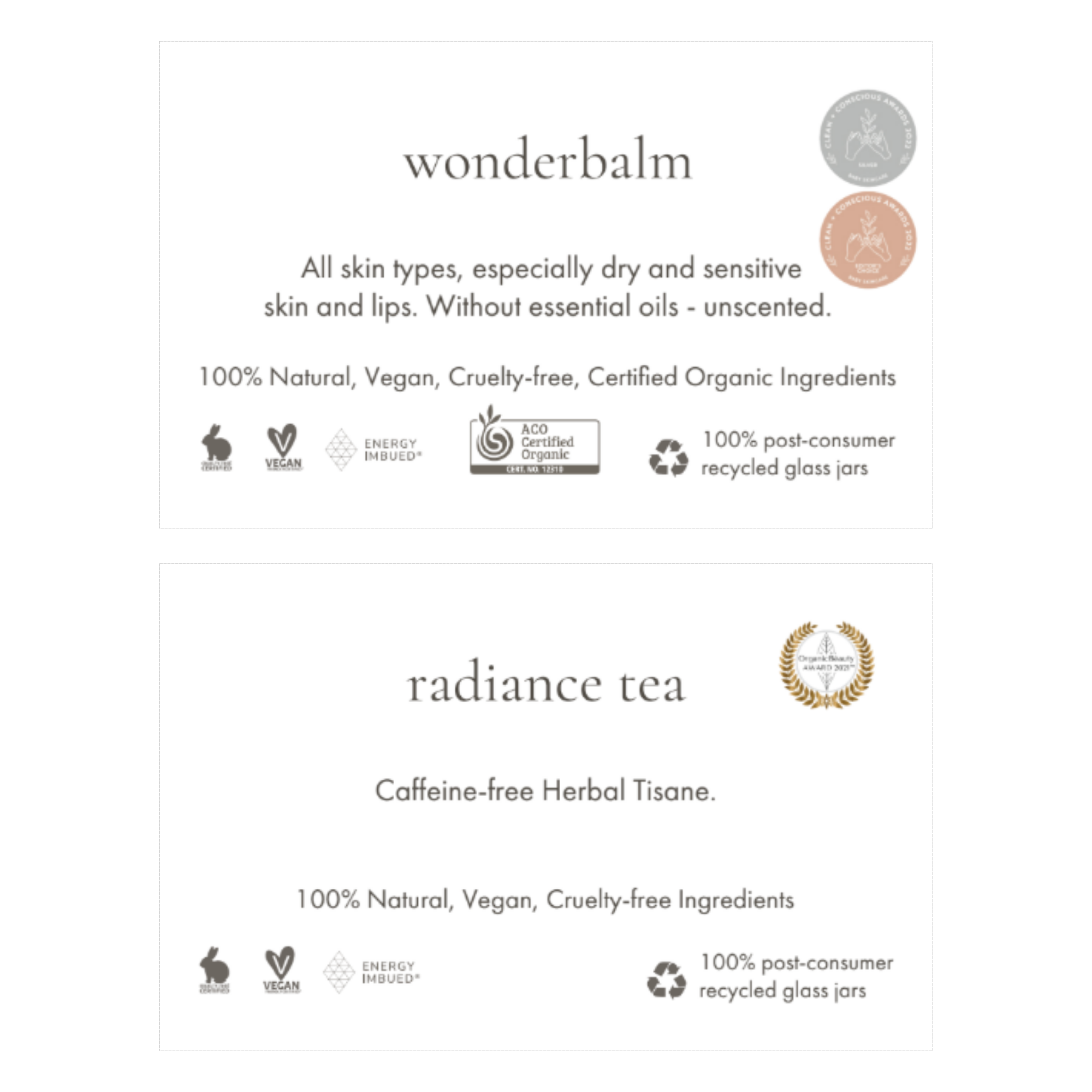 Shelf Talkers - Body Skincare, Oils and Mists