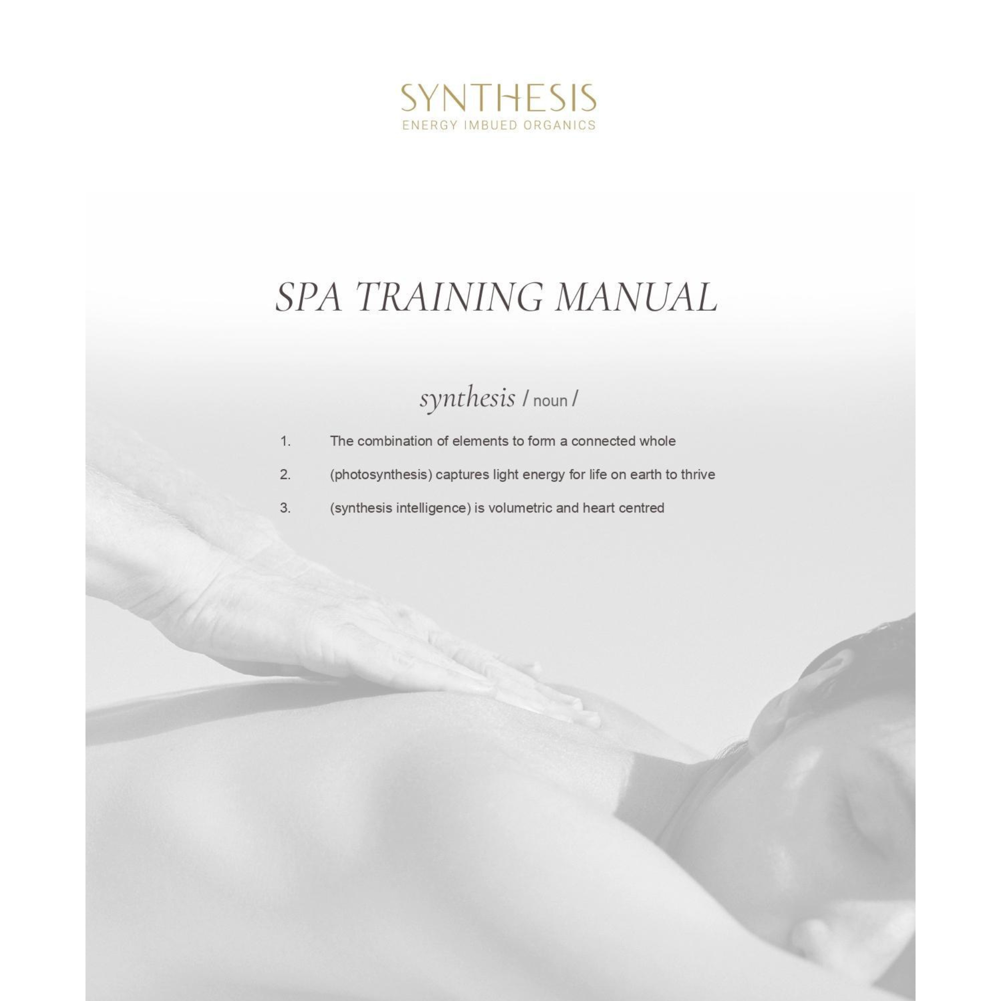 Synthesis Spa Treatment Training Manual (A4)